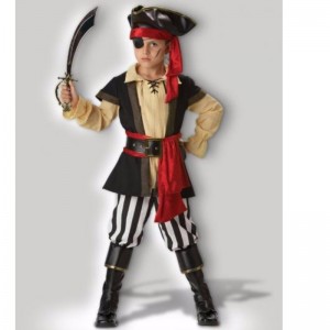 Pirata Cosplay Scoundrel Teen Costumi neri di Halloween