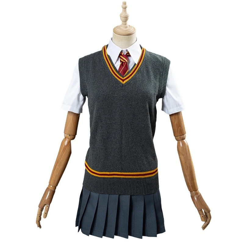 Harry Potter Hermione Granger Grifondoro Scuola Cosplay Acquista all\'ingrosso Costumi di Halloween Bulk