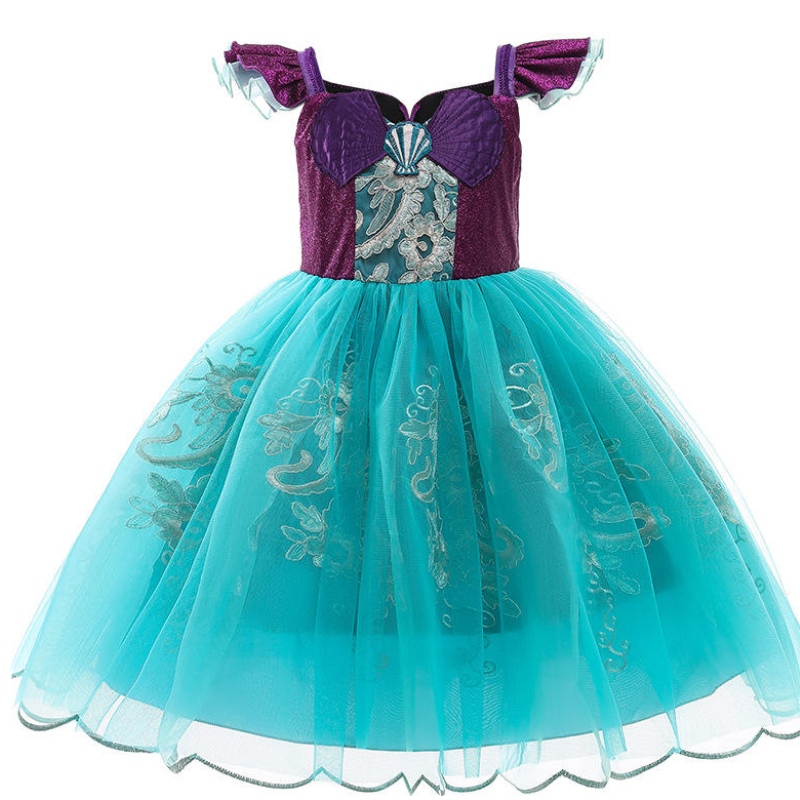 Girls Little Mermaid Ariel Princess Dress Halloween Fancy Costume Kids Baby Girl Birthday Birthday Cesti