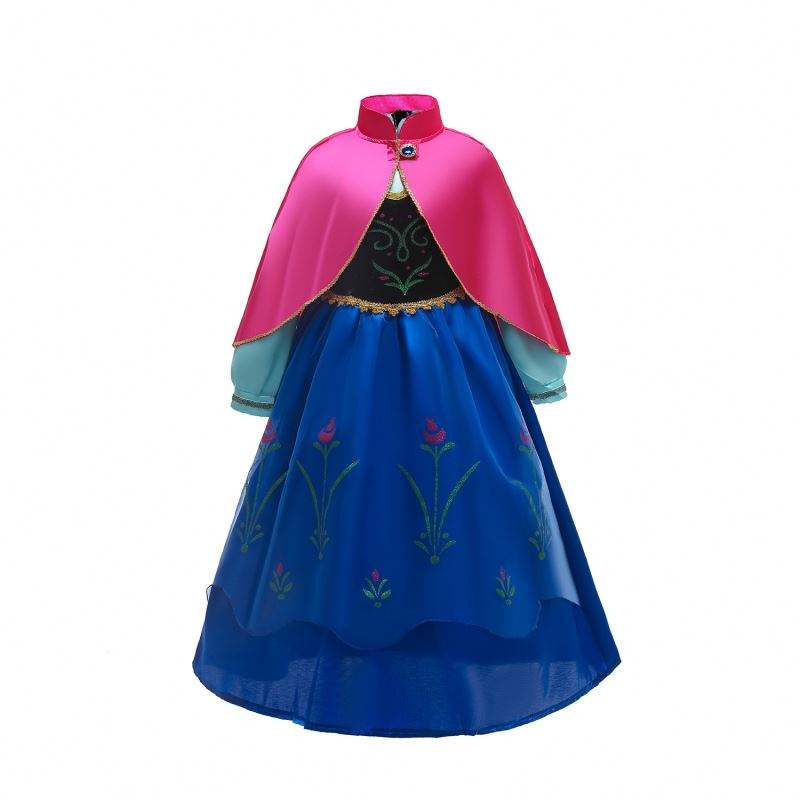 BAIGE ANNA ELSA COSPLAY DREST FAIRY TLE ADRESS HALLOWEEN CORSA PRINCIPE PRINCIPE