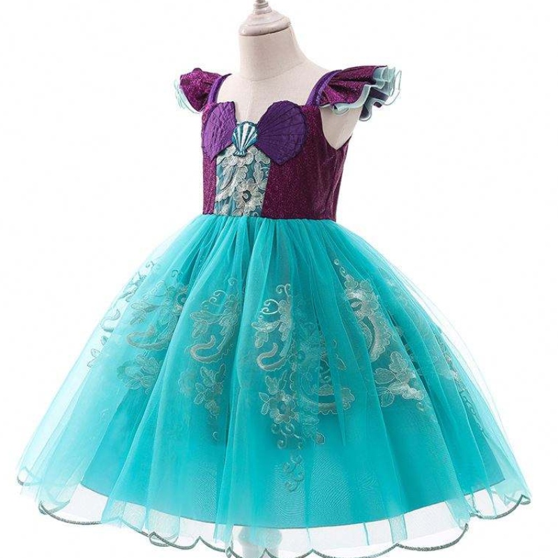 Sirenetta estate a maniche corte la principessa bambini abiti \\\\ \'abbigliamento abiti abiti D0684