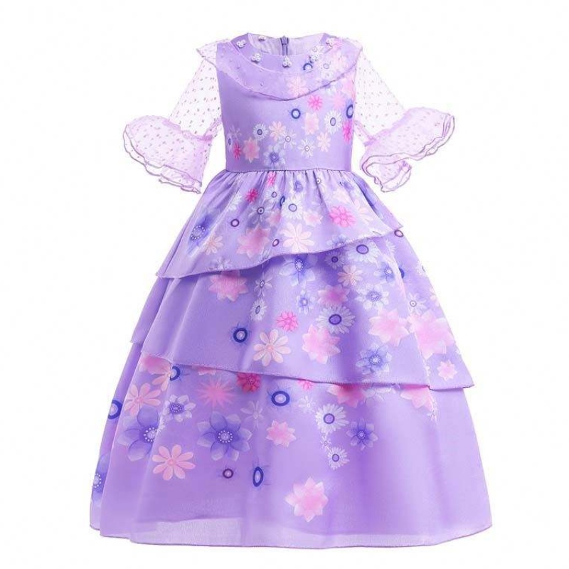 FORNITURA DELL\'ASSEGNO DELL\'OFFERENZA NUOVA CARNIVALE COSTO COSTRAGGIO COSTUMENTO ISABELLA PURPLE ENCANTO Abito per bambini HCIS-001