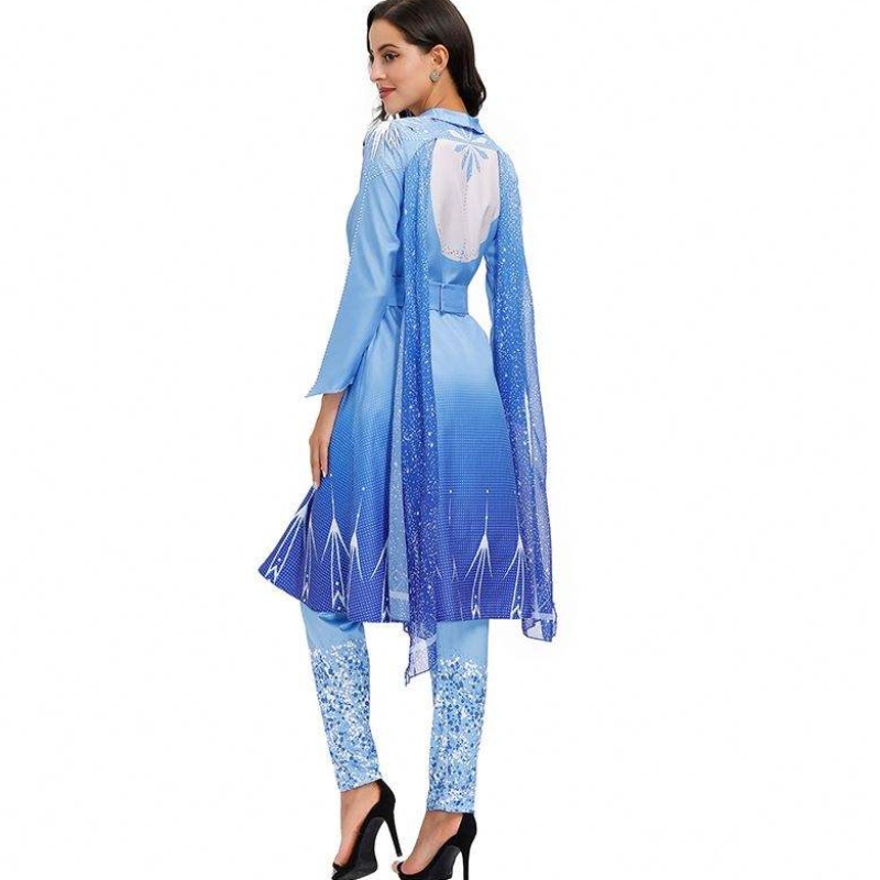 2022 NUOVI ARRIVI VEGINA ALLAGNA ELSA COSPLAY COSTUTTO HALLOWEEN DONNE HCGD-055