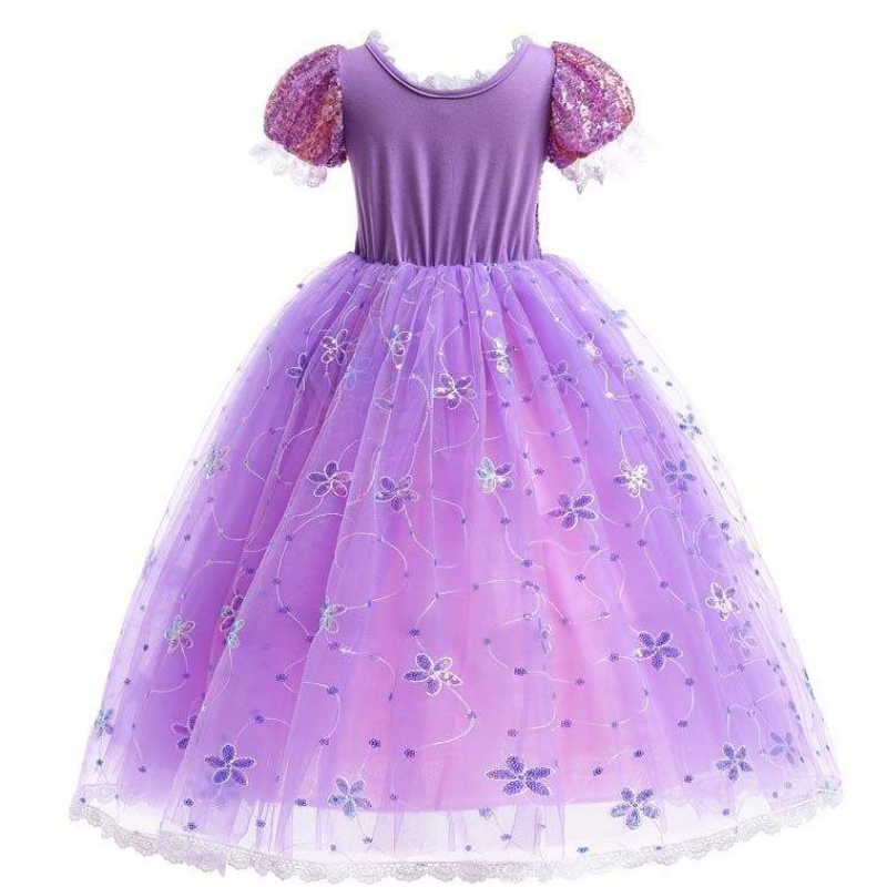 Girls Princess Costume Rapunzel Weeve Paiugine COSPLAY Viola con accessori HCRS-007