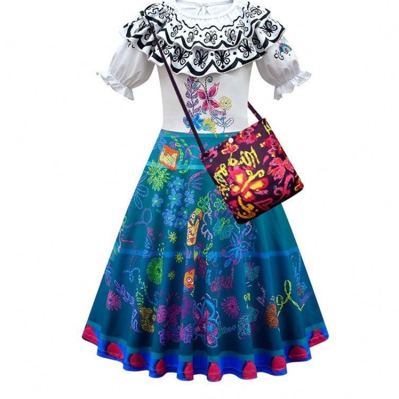 Outfit cosplay di Halloween Donne Donne per adulti Principesse Abiti Mirabel Isabella Encanto Adult Costume HCIS-017