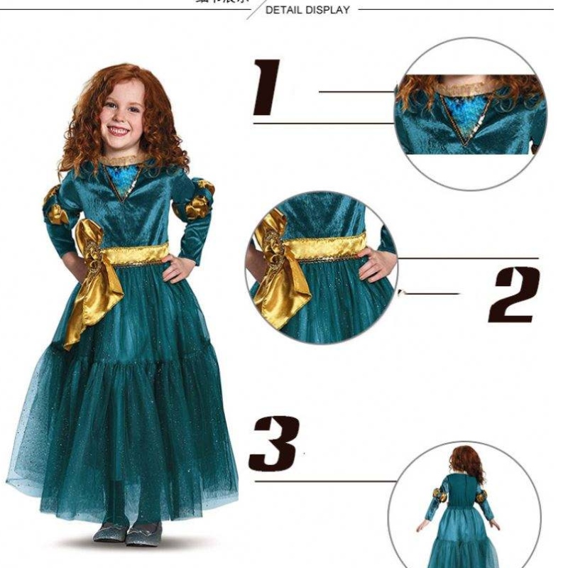 Ragazza cosplay principessa abito piccolo avventure medievali principessa vestire costume costume per ragazze
