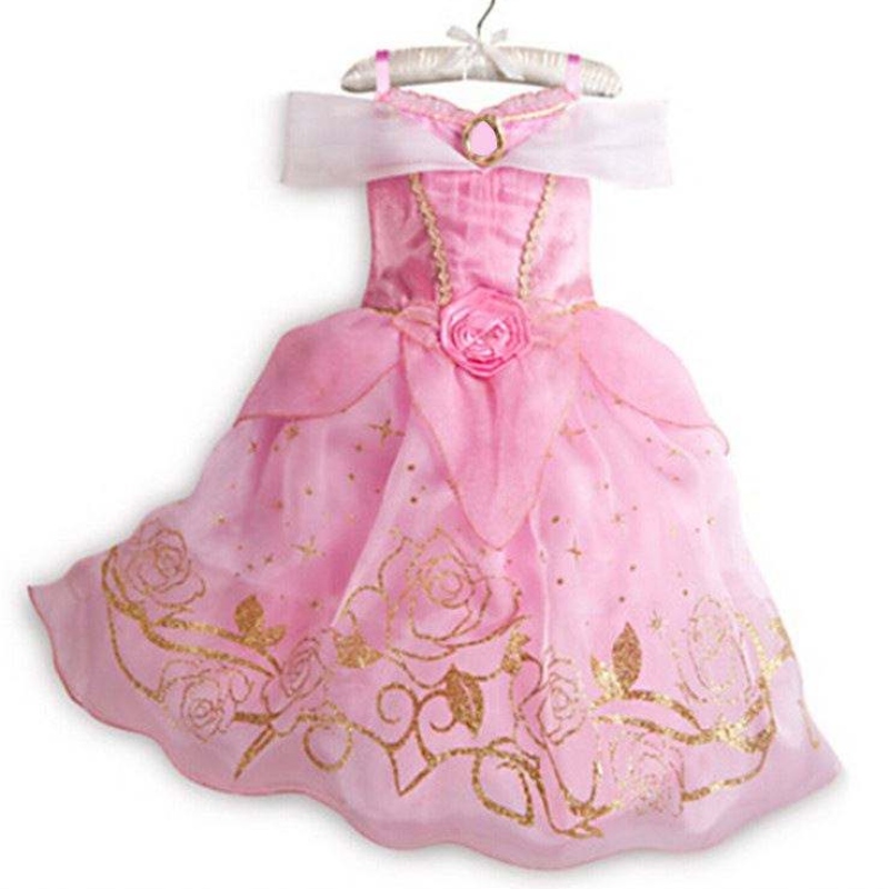 Kid Princess Dress Girl Girl Summer Fancy Party Children Rapunzel Sleeping Beauty Christmas Carneval Costume