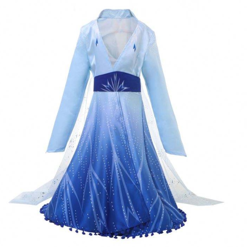 Nuovo arrivo Elsa Frozen Dress Princess Elsa Costume for Girls