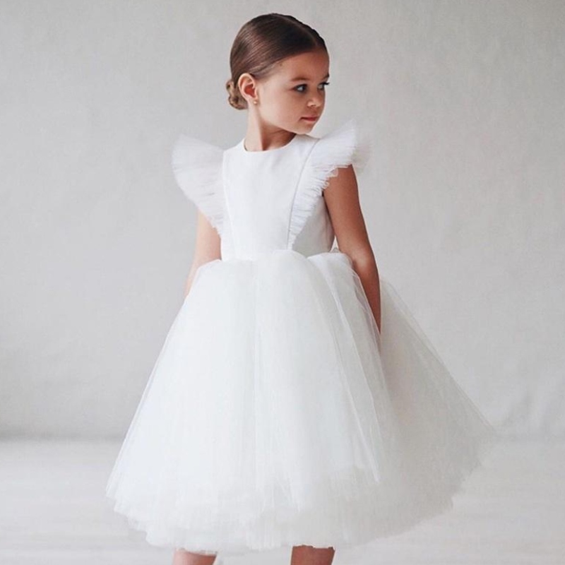 Flower Girl Dress Children Abiti da sposa da damigella d\'onore per bambini abiti da tulle per le ragazze abbigliamento per ragazze abiti da compleanno