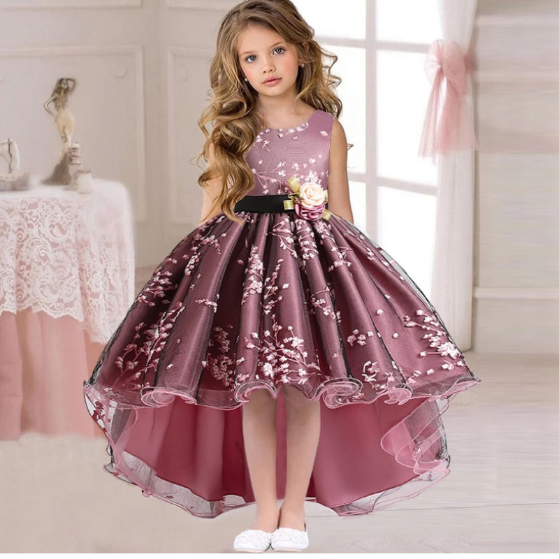 2022 Abito vintage per bambini festa per bambini Primo abito da damigella d\'onore per ragazze abiti da sposa in costume da sposa ragazza vestido teen