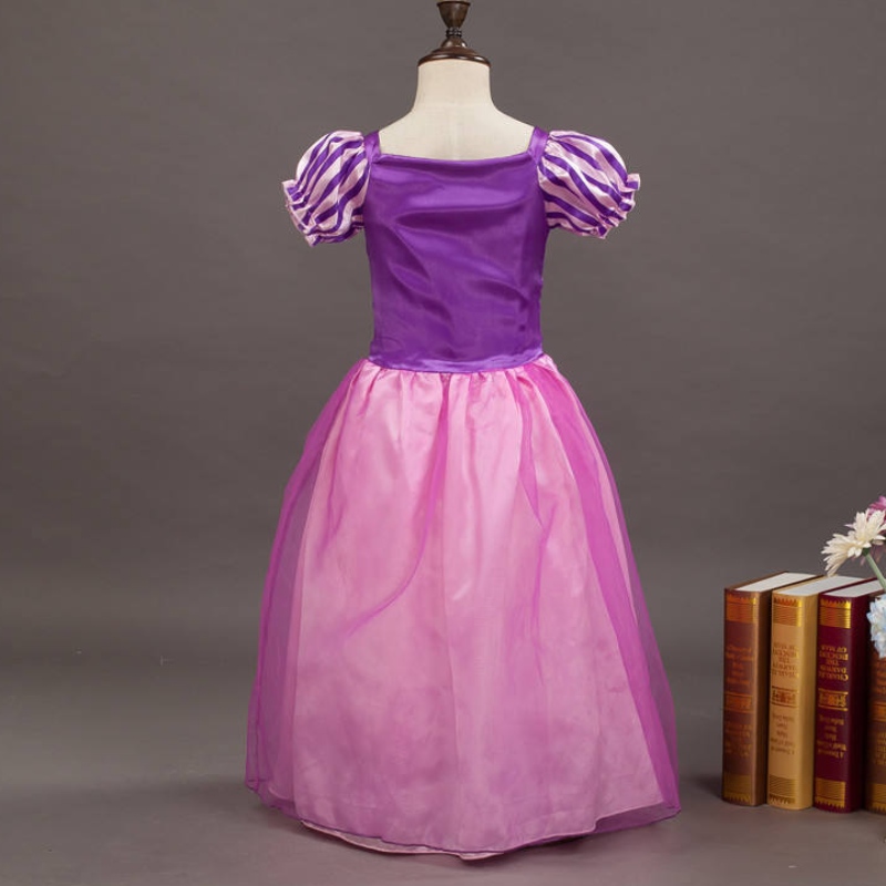 Girls Rapunzel Princess Cosplay Dresses Party Gift Reple Mesh Ball Birthday Film Costume