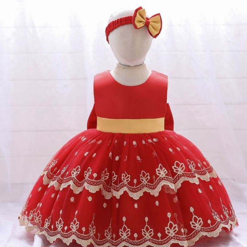 Baige Hot Sale Girl Wedding Flower Kids Lovely Clothing Party Girls \\\\ \'Short Birthday Bath Didler Abiti per 2 anni