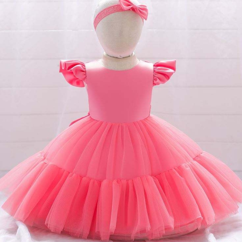 Baige Mesh Satin Princess Girls Girls Abiteria
