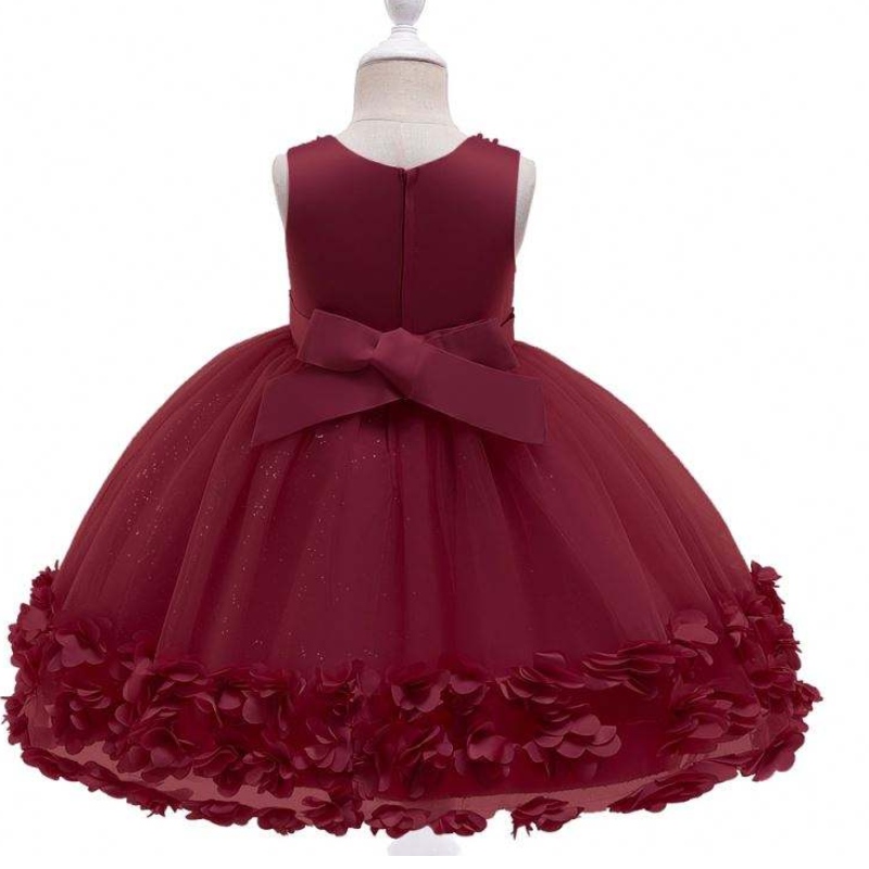 Baige Wholesale Princess Flower Dress Girls Girl Birthday Fare di matrimonio Costume Spot Baby Dresses