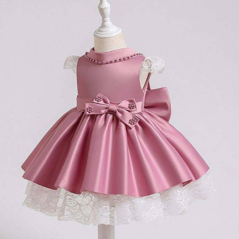 Baige Ultimi disegni Dress per la festa della bambina Flower Girl Abito sequestro Princess Christmas Baby Girl Dress XZ003