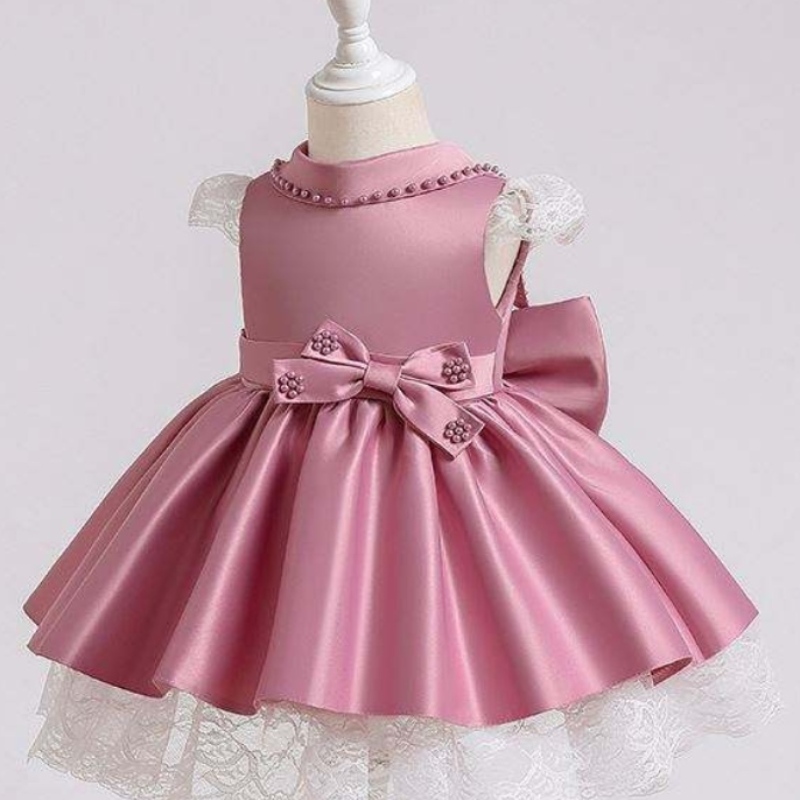 Baige Ultimi disegni Dress per la festa della bambina Flower Girl Abito sequestro Princess Christmas Baby Girl Dress XZ003