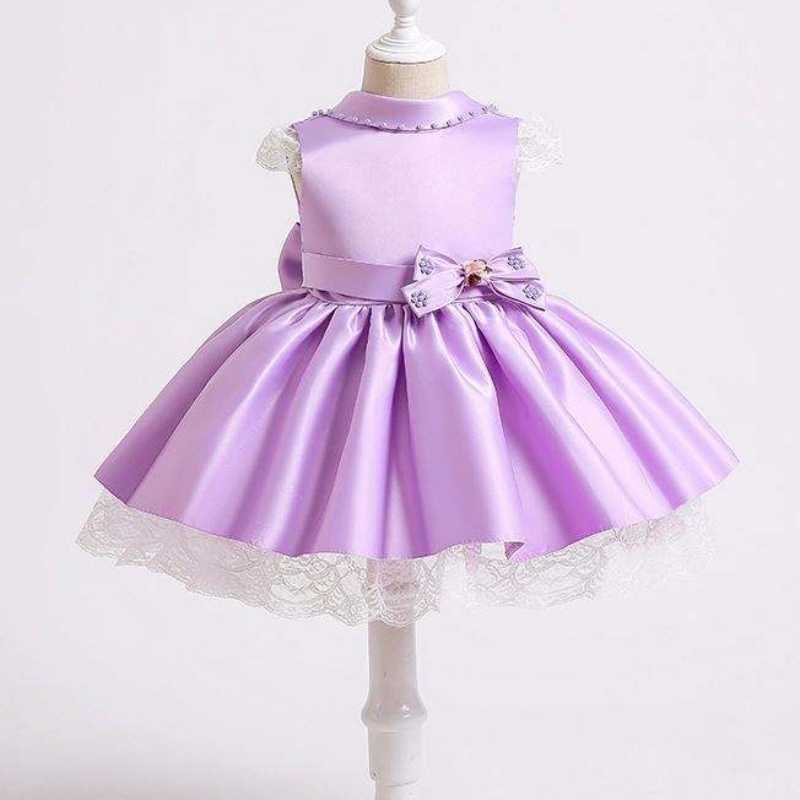 Baige Nustomato Baby Cake Dress Kids Dresses Children First Battesimo Paiugine Tutu Abiti XZ003