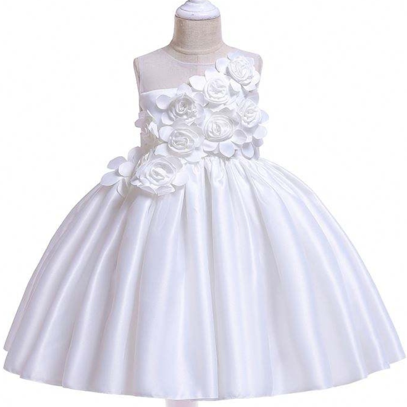 Abito da ballo all\'ingrosso da ballo da spalla Princess Flower Girl Fashion Birthday Party Dress L5068