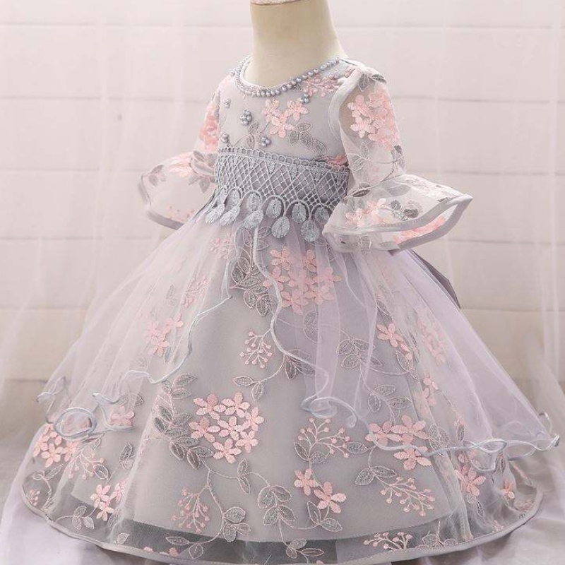 Girl Dress Flower Princess Anna Elsa Halloween costumi vestito da bambina Abito da festa L5015XZ