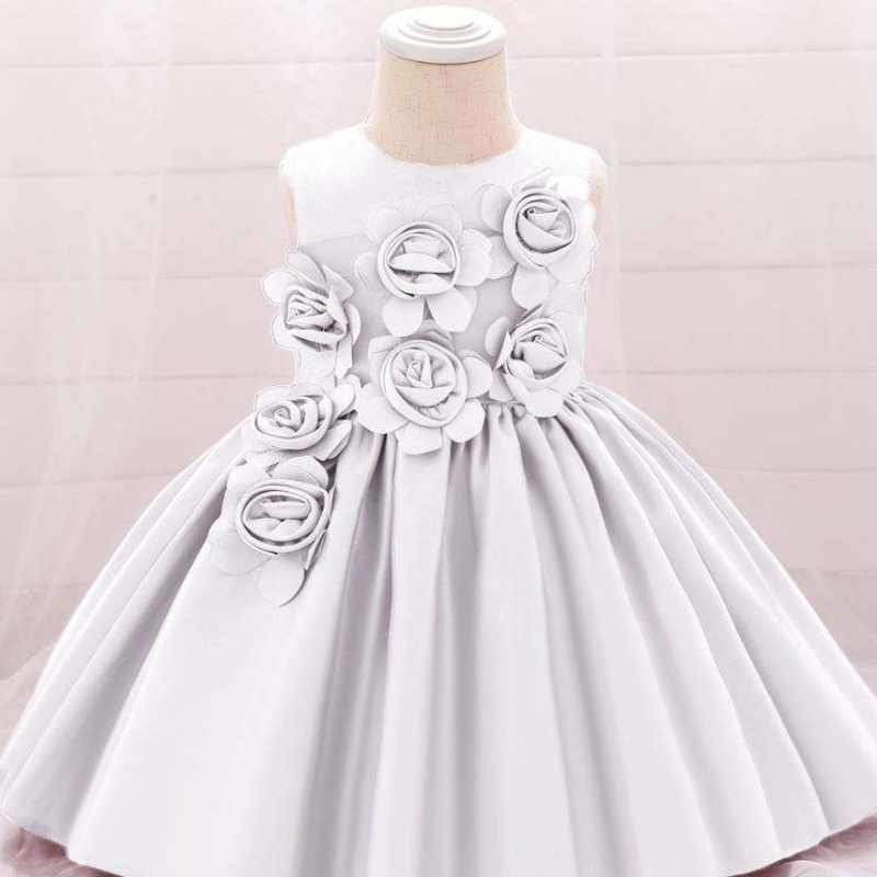 Baige 2020 Ultimo colore 4 colori appenanato baby cotone in lino in cotone stile in perline in perlineneonati principessi per bambini abiti per bambini l5068xz