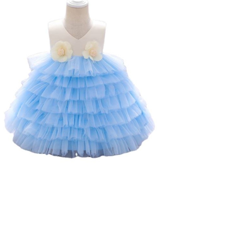Baige Ultimi bambini Battismo di compleanno Abito da ragazza 0-6 anni Abiti per bambini tutu