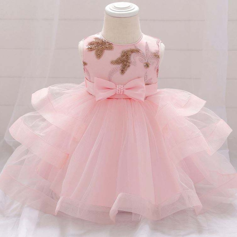 2021 Summer New Girls 2-6 anni per la festa del bambino indossa la principessa Principessa Birthday Spanish Birthing Bambini Abiti con fiocco di prua L1929XZz