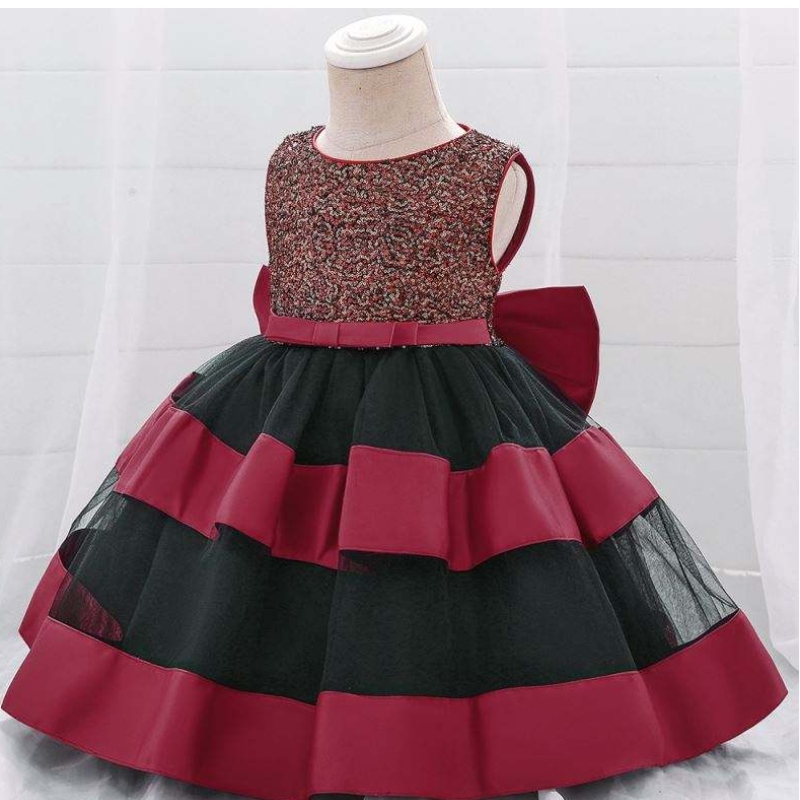 Baige Wholesale Girl Abibiti soffice Prom Maxi Mashion La strati abiti da torta APPLICA FORMALA APPLICA PRINCIPE PRINCIPE PER BAMBINI L1919XZ