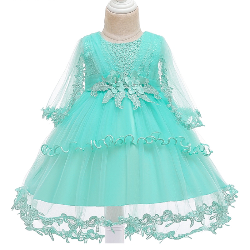 ANSOO Princess Flower Girl Dress Summer Tutu Wedding Birthday Party Dresses for Girls Children Costume Teenager Prom Design