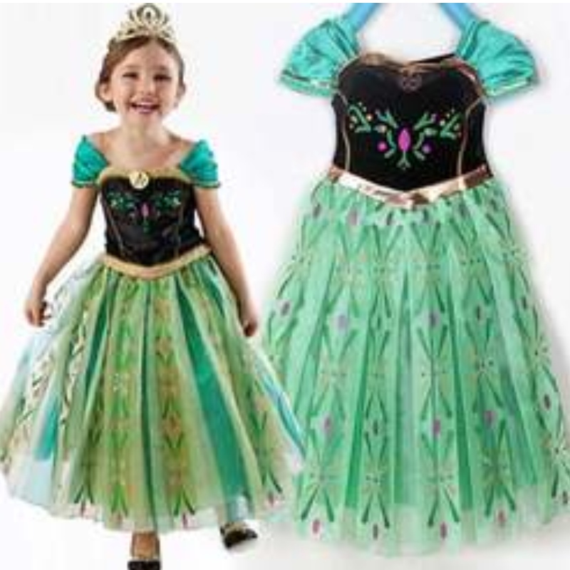 Baige TV&movie Elsa Anna Girl Party Performance Dresses Halloween COSPLAY Abiti Costumi