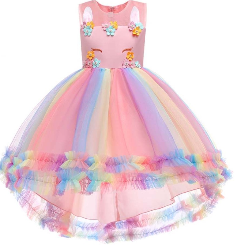 Abito da ragazza di fiori 2021 abito unicorno vestito unicorno principessa per 3-12 anni