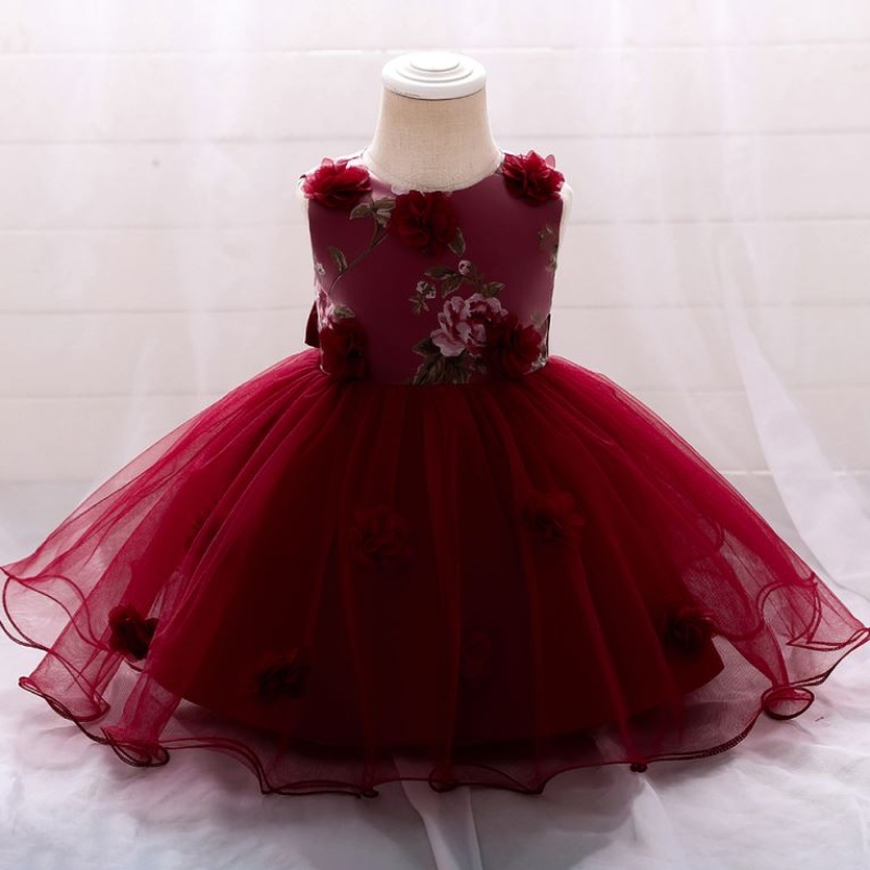 Vendita calda per bambini abiti da ragazza estiva per bambini abito da sposa di compleanno per 3-24m indossa l1909xz