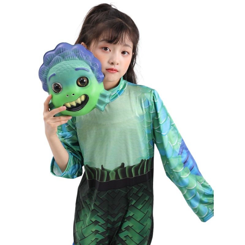 Halloween Sea Monster Cosplay Luca Movie Costumi Masches per feste per bambini Abbigliamento per feste di ruolo per bambini