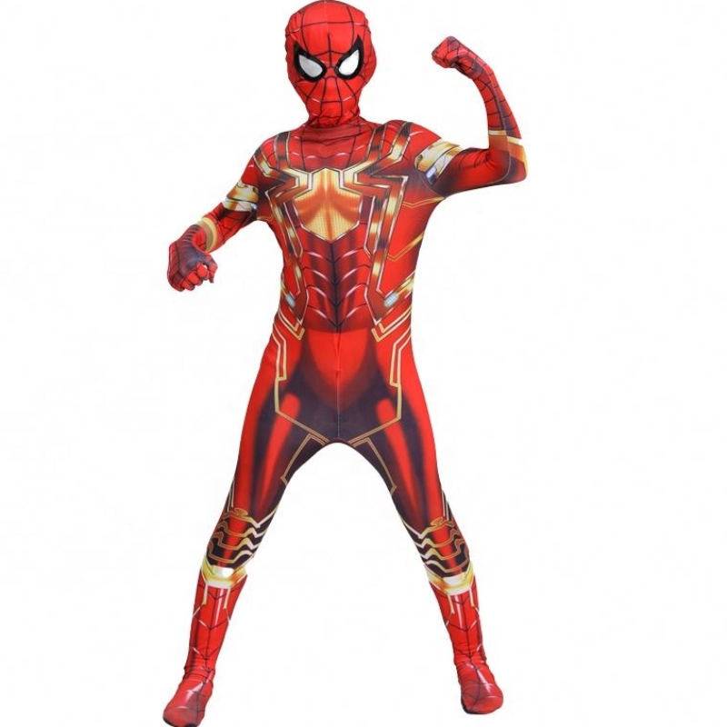 Vari costumi di Halloween per esibizioni per bambini indossano anime spandex tv&movie ragno costumi di supereroi