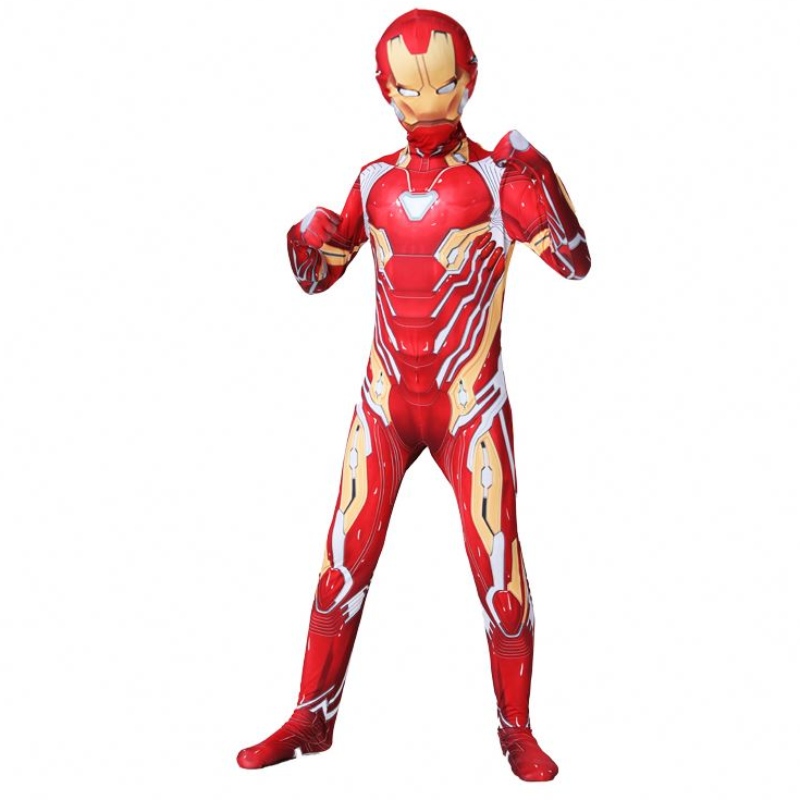 Classico classico personalizzato Halloween Cos Children Muscle Armor Design 3D Stampa 3D Avenger Stuit Iron Abito per uomini bambini