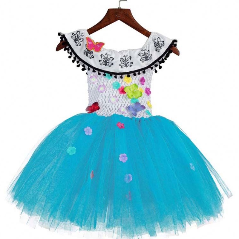 Abiti di Halloween per bambini Tulle Tulle Flower Flower ENCANTO MIRABEL TUTU