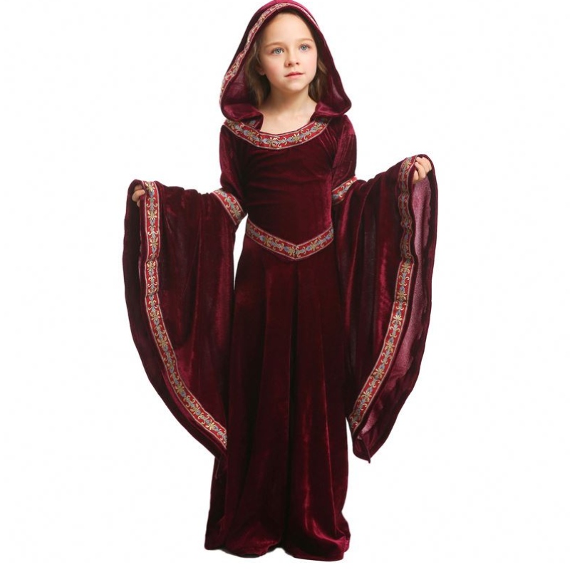 Costume di Halloween in costume Medieval Renaissance Kids Vampire Fancy Dress HCVM-011