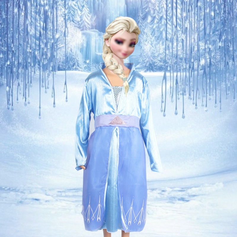 Abito da principessa per bambini abito da festa di compleanno di Halloween Snow Snow Dress