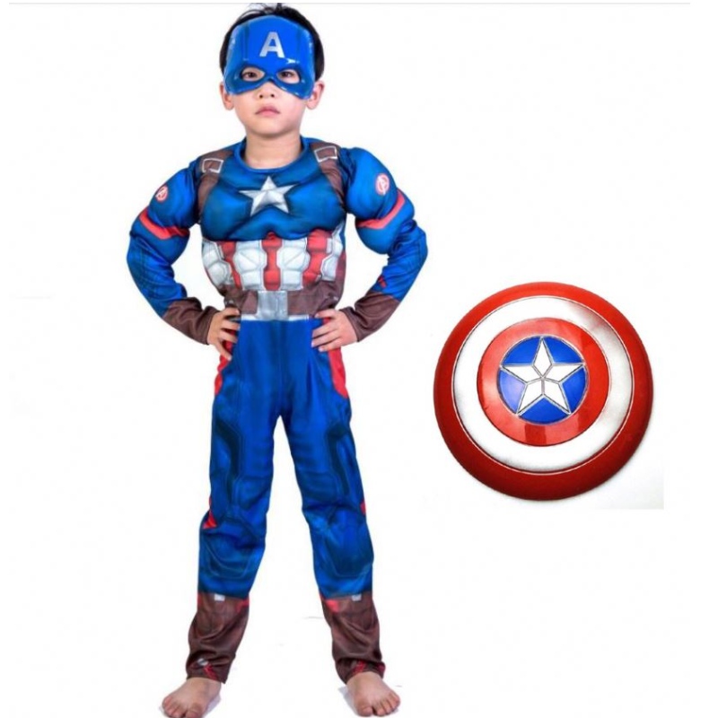 Ragazzo supereroe per bambini capitano muscolo costume bambino cosplay super Halloween costumi per bambini ragazze ragazze