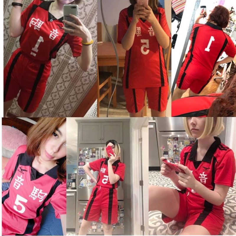 Adult Haikyuu Nekoma High School#5 1 Kenma Kozume Kuroo Tetsuro Cosplay Haikiyu Volley Ball Ball Team SEMPI