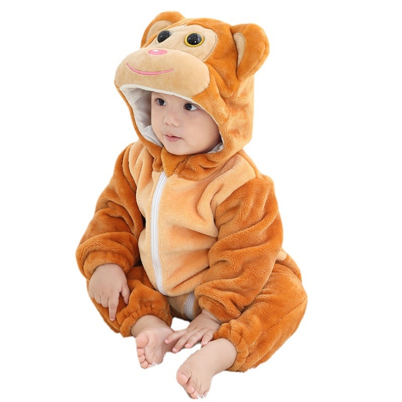 Abbigliamento bambino 100% di cotone animale carino panda boy romper per bambini con cappuccio per bambini con cappuccio