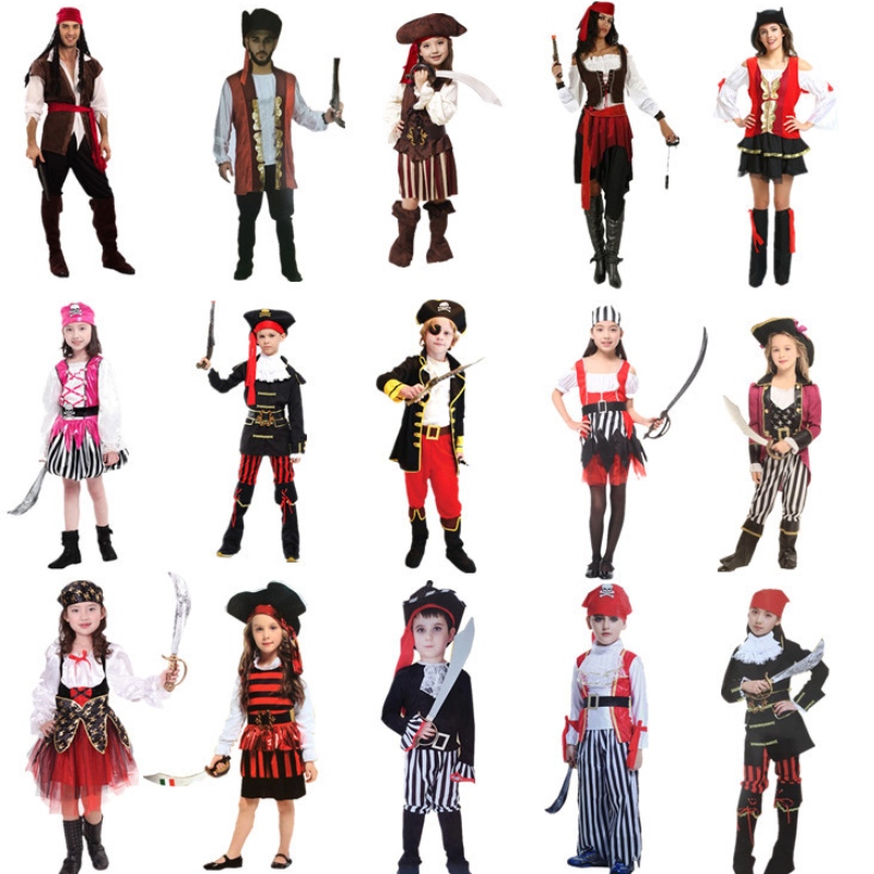 Amazon Hot Sale Costume Costume Halloween Pirati Abbigliamento per bambini