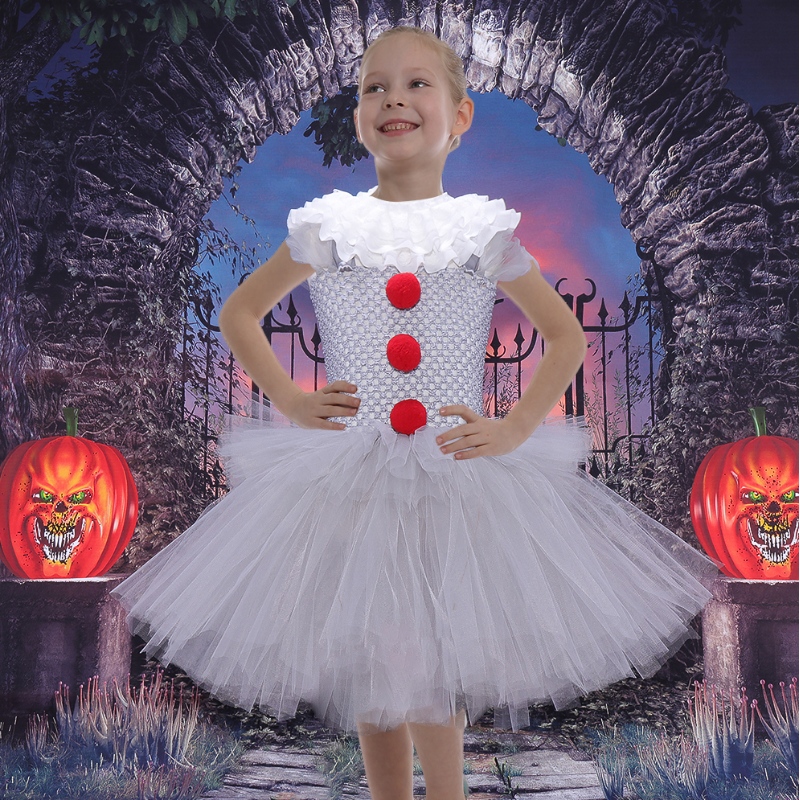 Amazon Hot Selling Girls COSTRAY COSTUME TUTU Abito per la festa di Halloween