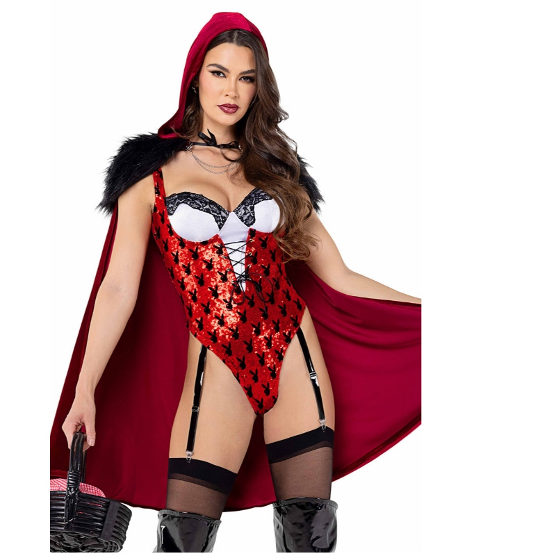 PLAYBOY INCHANTED FOREST RED RIDING COSTUM